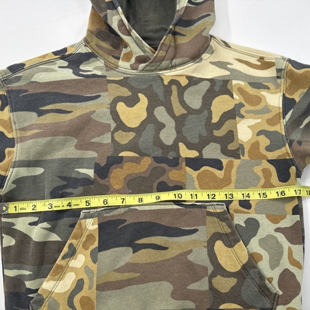 Hooded Camo Sweatshirt Hoodie Youth Boys Small 8 Pockets Outdoor Hunting Casual - Picture 10 of 12
